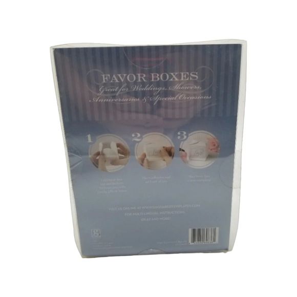 Jewel Love Favor Box Kit Weddings Anniversaries Special Occasions 50 Count - Picture 2 of 5